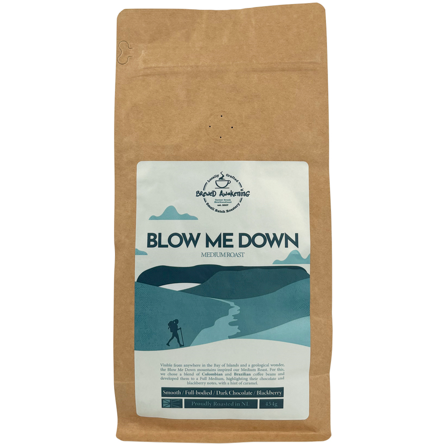 Brewed Awakening Blow Me Down Medium  Coffee Beans