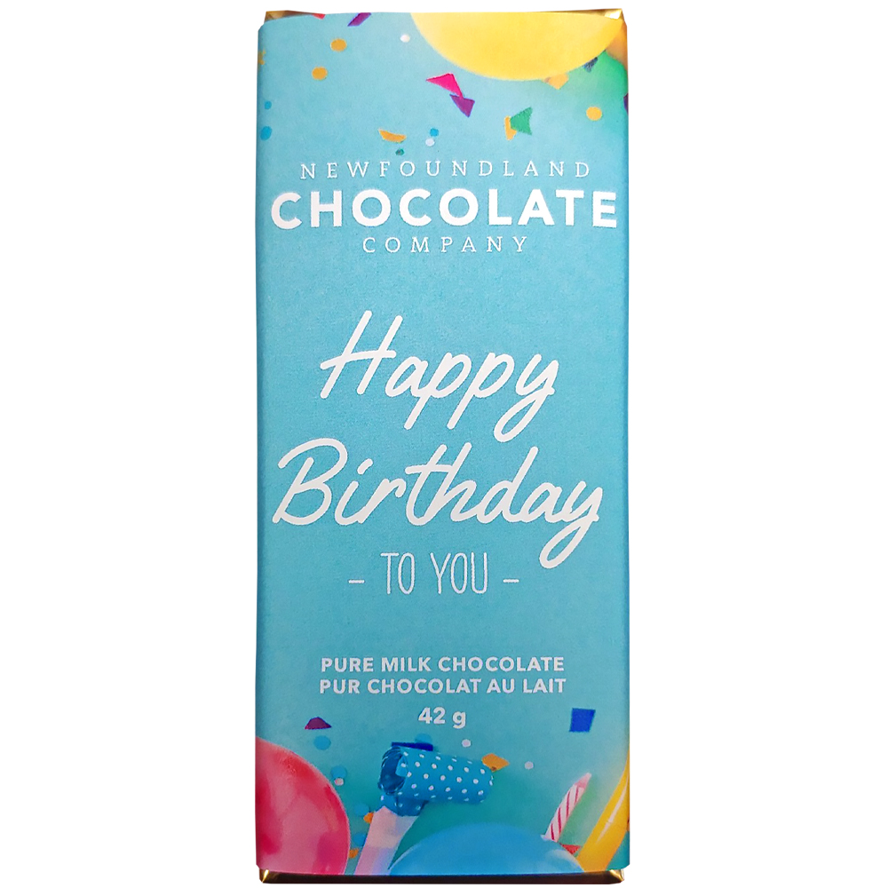 Happy Birthday Bar – Newfoundland Chocolate Company